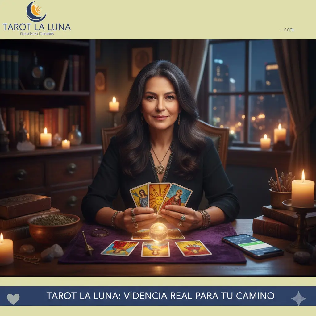 Vidente Tarot -  realizando una lectura de cartas